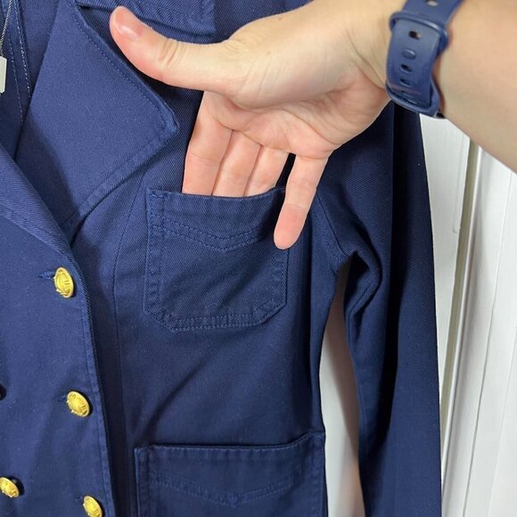 L'AGENCE Allison double-breasted cotton-blend gabardine jacket - Picture 8 of 12